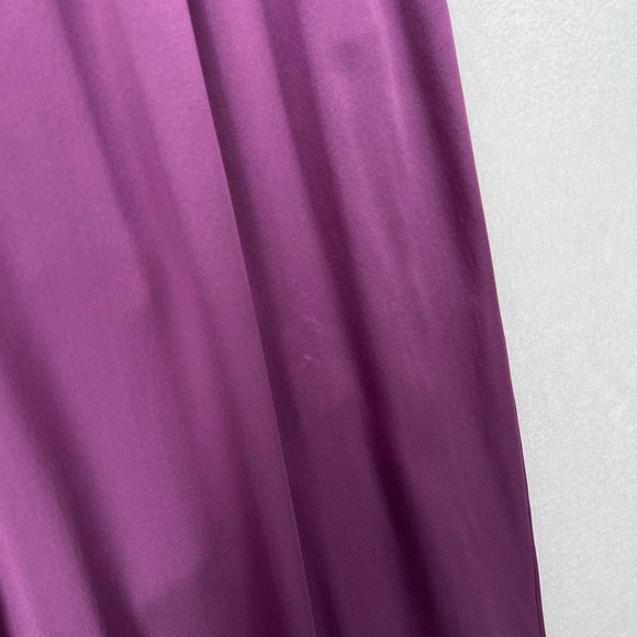 FLEUR DU MAL Dress Womens Small Purple Silk Halter Maxi High Slit Surplice - Picture 11 of 16